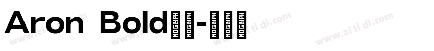 Aron Bold粗体字体转换